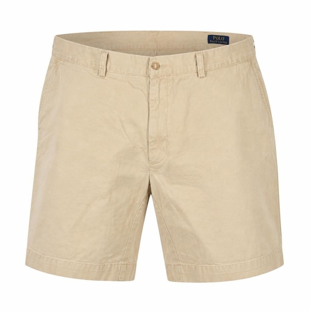 Polo Ralph Lauren Shorts Mens 40 Beige Classic Cotton Flat Front Preppy Academia